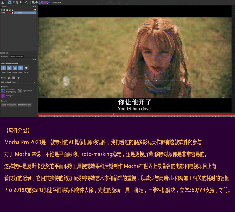 PR/AE插件-Mocha Pro 摩卡跟踪插件中文汉化版下载 AE相关 第5张