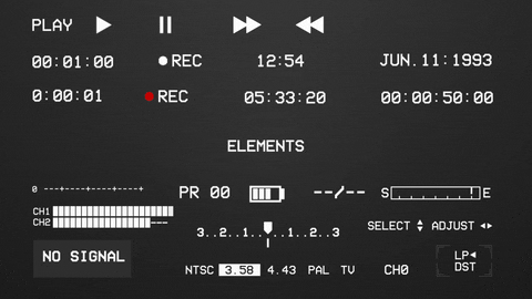 AE模板-200款复古录像带录制框转场雪花噪波动画元素包 AE模板 第2张