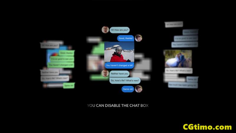 AE模板-社交对话框气泡聊天弹窗AE动画模板 AE模板 第4张