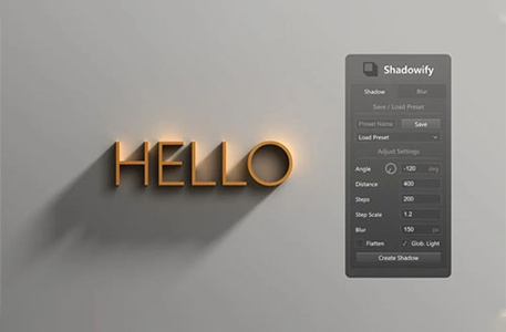 ps插件-Shadowify真实投影效果插件下载