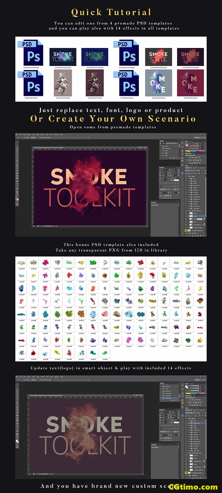 png素材-多彩烟雾效果扩展包 moke Toolkit Extra PNG素材 第8张