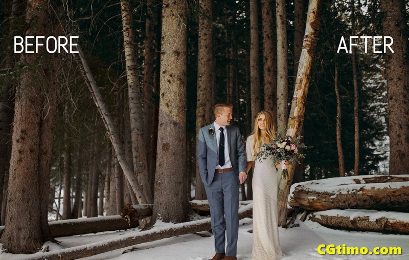 冬季婚礼人像跟拍风景拍摄胶片app/LR预设 调色预设 第7张