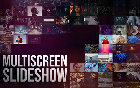 FCPX插件-11款视频网格多画面场景动画预设 Multiscreen Slideshow