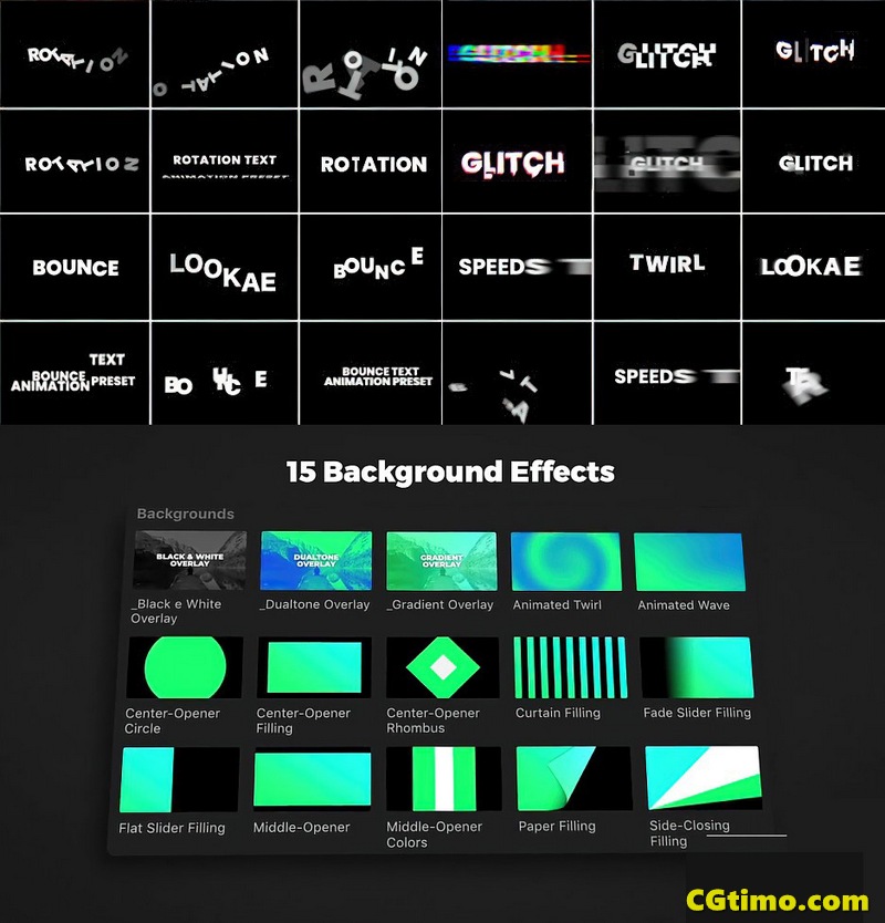 FCPX插件-350款文字标题缓入缓出画面预设 Text Presets 3.0 FCPX插件 第3张