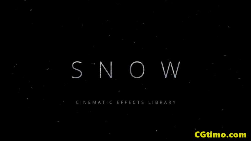 视频素材-120款冬季下雪雪花飘落特效合成4K视频素材 视频素材 第3张