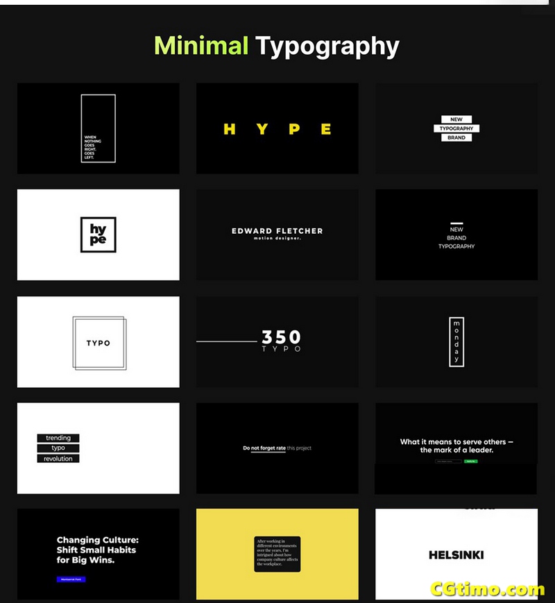 AE脚本-350种时尚创意字幕条标题排版设计文字动画 Just Typography Pack V2 AE相关 第10张