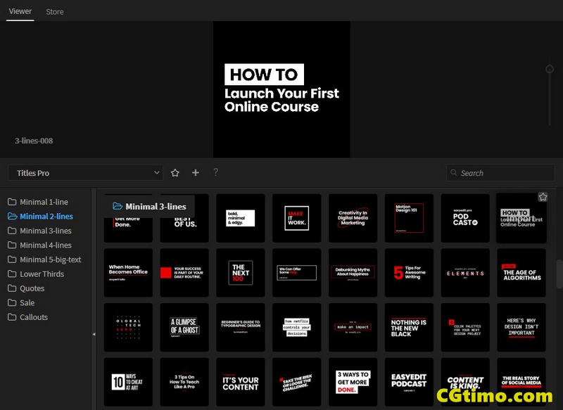 AE脚本-300个现代字幕条标题呼出线文字排版动画 Titles Pro for EasyEdit Viewer V2.7.4 AE相关 第2张
