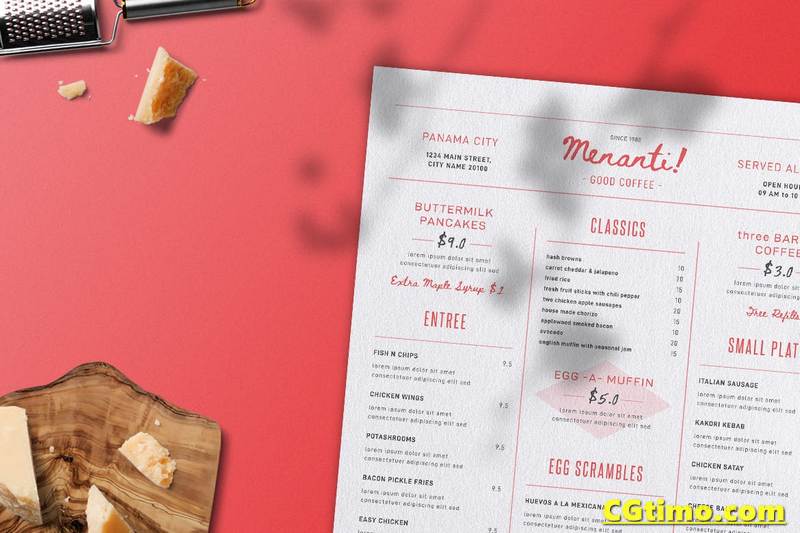矢量素材-一套高端大气餐饮经典菜单模板 PSD素材 第2张