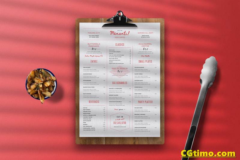 矢量素材-一套高端大气餐饮经典菜单模板 PSD素材 第3张