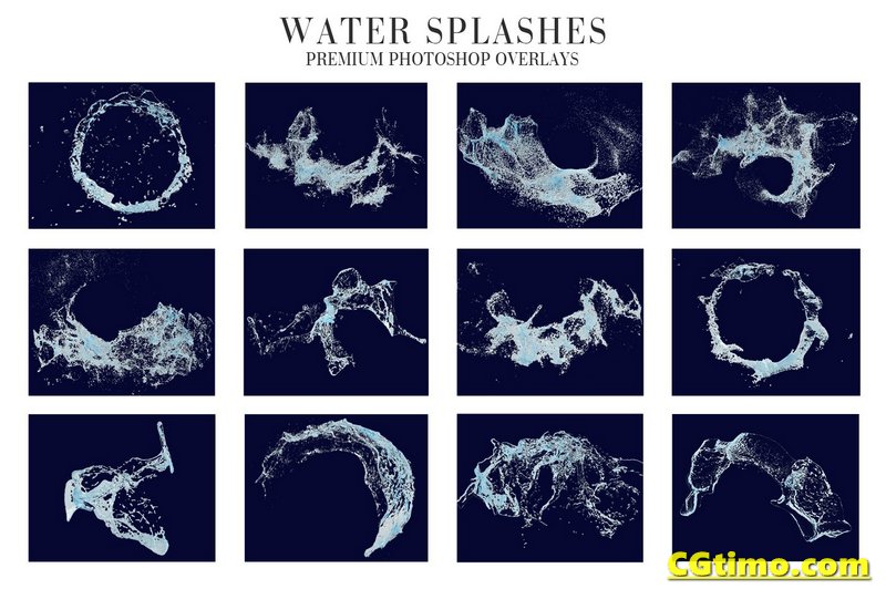 PNG素材-一套真实水花飞溅浪花效果png叠加素材 PNG素材 第2张