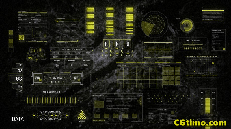 AE模板-250款未来科技感HUD信息数据UI界面动画 HUD and UI Data Pack AE模板 第2张