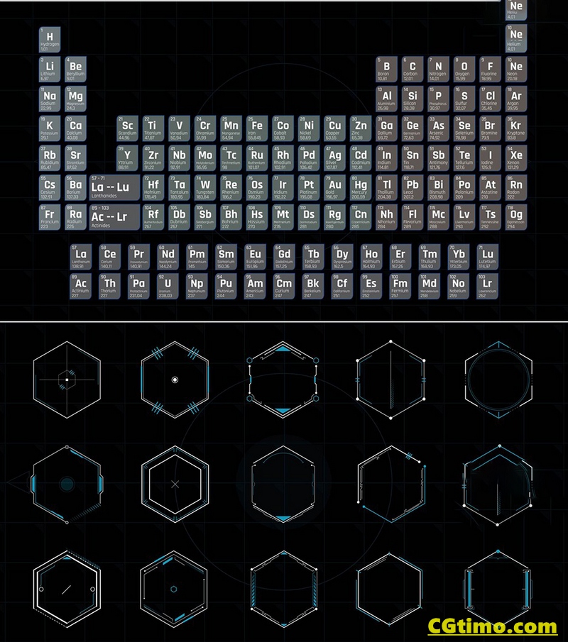 AE模板-700款未来科技感HUD动态图形UI界面元素动画包 Extreme HUD Pack v1.5 AE模板 第11张