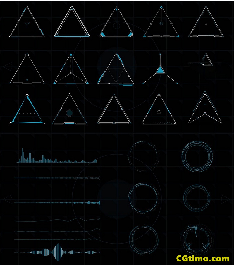 AE模板-700款未来科技感HUD动态图形UI界面元素动画包 Extreme HUD Pack v1.5 AE模板 第12张