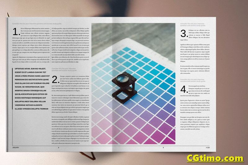 vi样机-仿报纸杂志图文化册vi设计模板 VI样机 第3张
