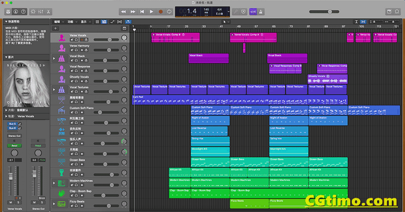 Mac苹果电脑音乐制作编辑软件 Logic Pro X V10.7.4 英/中文版 软件下载 第3张