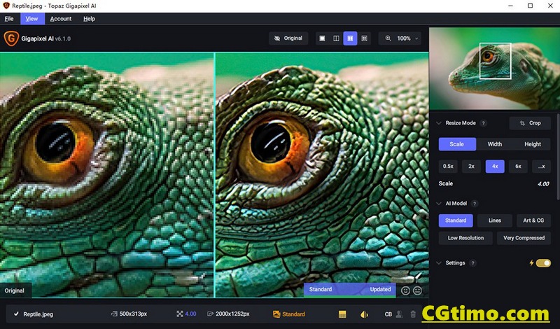 AI人工智能图片无损放大软件 Topaz Gigapixel AI 6.1.0 + 6GB模型包 支持Win/Mac 软件下载 第3张