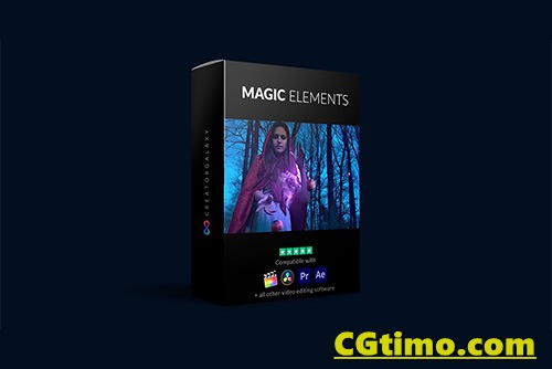 视频素材-32款暗黑魔法粒子烟雾特效动画视频素材 Magic Elements Bundle