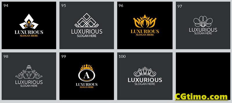 ps样机-100款企业LOGO标志徽标设计PS样机 100 Luxurious Logo Bundle Mockups样机 第9张