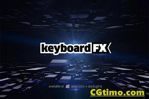 AE脚本-keyboardFX 1.2 模拟键盘打字输入操作动画脚本