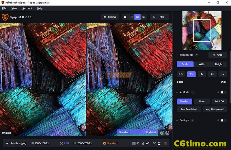 Topaz Gigapixel AI 6.2.2 AI智能图像无损放大工具软件 +10G ai模型 win/mac 软件下载 第4张