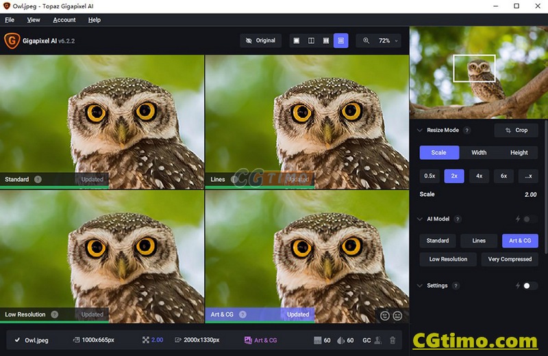 Topaz Gigapixel AI 6.2.2 AI智能图像无损放大工具软件 +10G ai模型 win/mac 软件下载 第5张