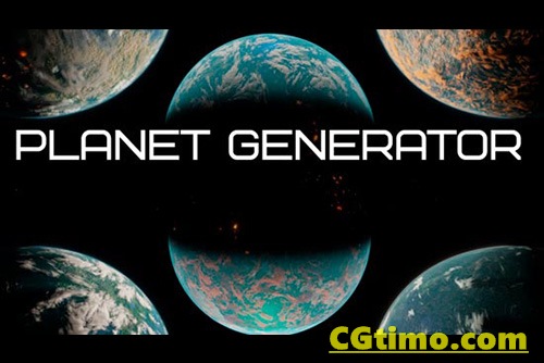 Blender插件-Planet Generator 1.0 自定义贴图三维星球效果生成插件下载