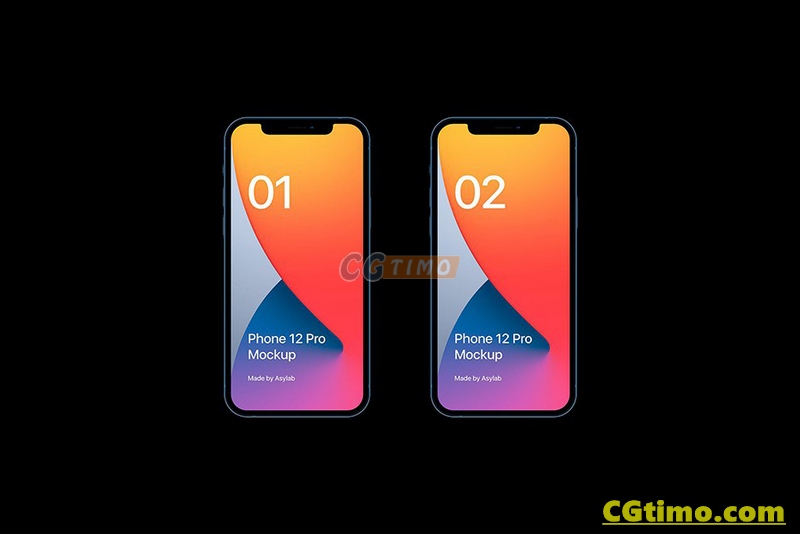 PS样机-20款苹果12 pro界面APP演示iPhone 12 pro模型psd样机 Mockups样机 第11张