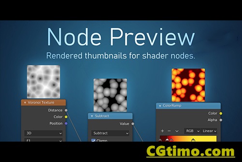 Blender插件-Node Preview V1.9 节点缩略图可是预览Blender插件