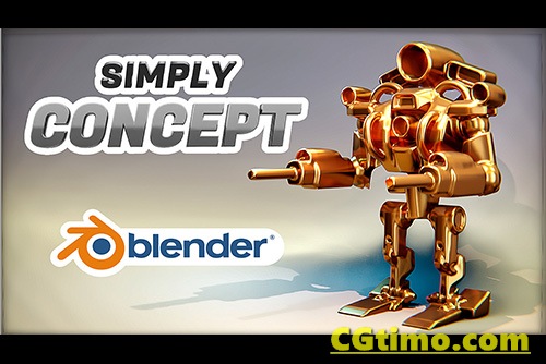 Blender插件-Simply Concept V2.1 抽象模型建模调整辅助插件