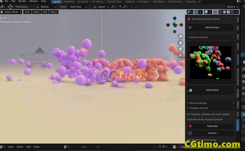 Blender插件-Particles-X Pro V1.21 三维粒子制作系统模拟插件+教程 Blender插件 第11张