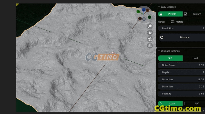 Blender插件-Easy Displacer V1.0 模型置换凹凸面插件 Blender相关 第5张
