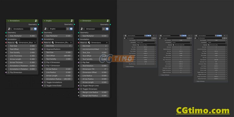 Blender插件-Geometry Nodes Dimensions System V1.2 模型尺寸测量插件 Blender相关 第6张