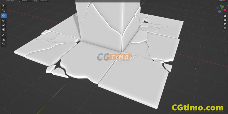 Blender插件-Cracker V1 模型自定义裂纹破碎插件 Blender插件 第5张
