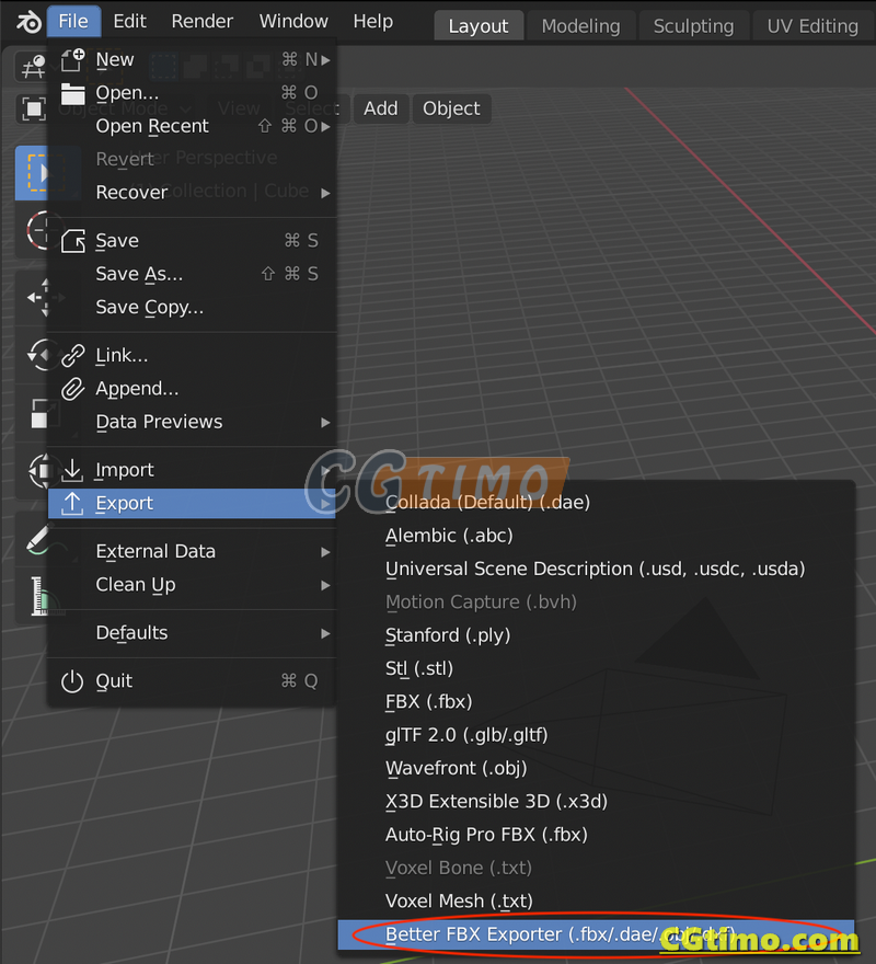 Blender插件-Better FBX Importer & Exporter v5.1 FBX模型导入导出工具 Blender插件 第5张