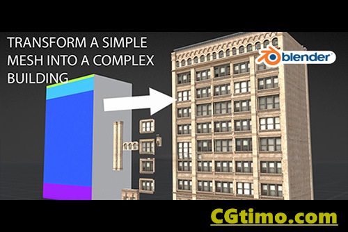 Blender插件-Blender Geometry Node Tools – Procedural Building 三维城市楼房建筑生成插件