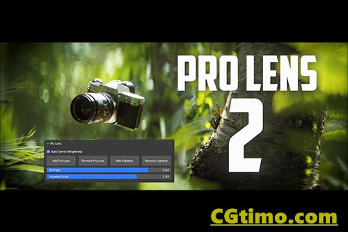 Blender插件-Pro Lens V2 逼真摄像机镜头景深散景虚化插件