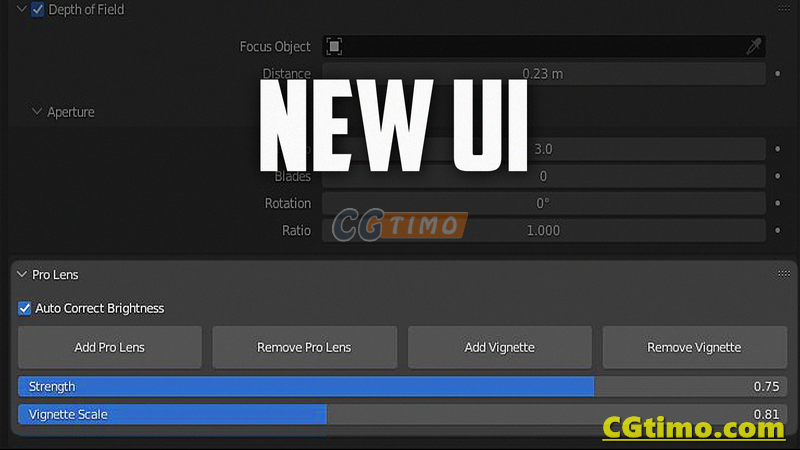 Blender插件-Pro Lens V2 逼真摄像机镜头景深散景虚化插件 Blender插件 第6张