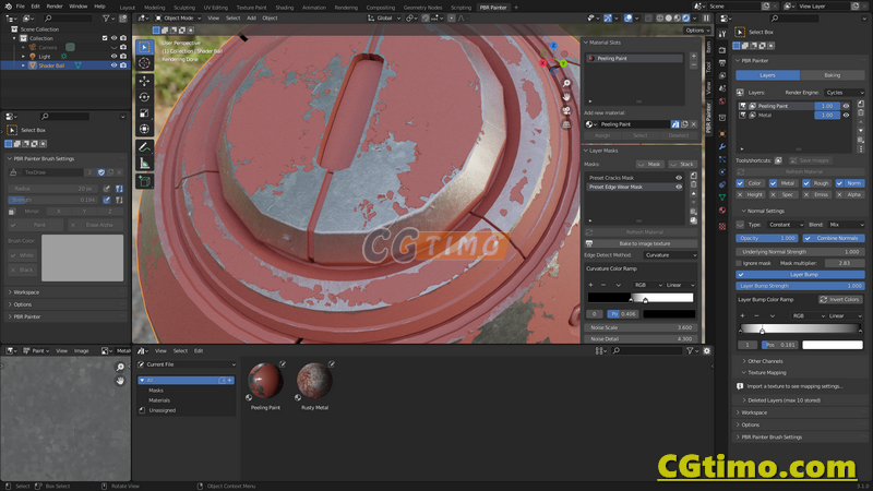 Blender插件-Pbr Painter v2.2.9 多通道PBR材质纹理绘制插件 Blender插件 第3张