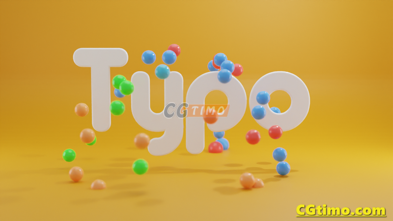 Blender插件-Typo Text V1.0 三维MG图形文字场景动画预设 Blender插件 第7张