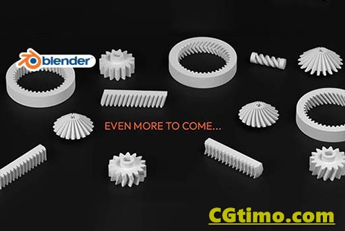 Blender插件-Precision Gears V0.08 三维齿轮制作插件