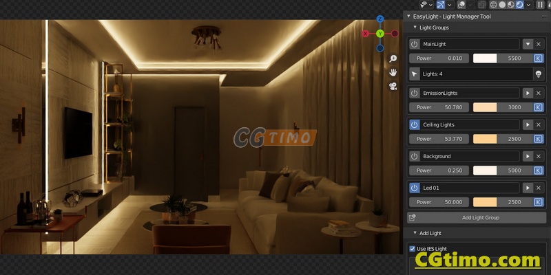 Blender插件-Easylight V1.0.6 灯光编辑控制管理插件 Blender插件 第9张