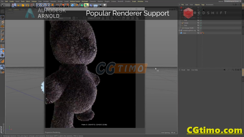 C4D插件-Ornatrix v1  毛发羽毛模拟插件 英文版 C4D相关 第15张