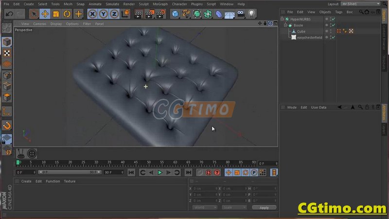 C4D插件-Easy Chesterfield 沙发褶皱制作插件 中/英文版 C4D相关 第3张