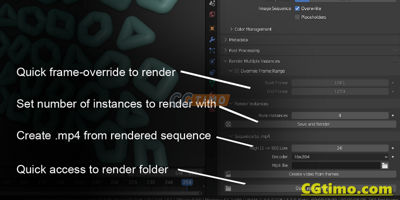 Blender插件-Render Multiple Instaces V1.0 多文件同时渲染插件 Blender相关 第2张