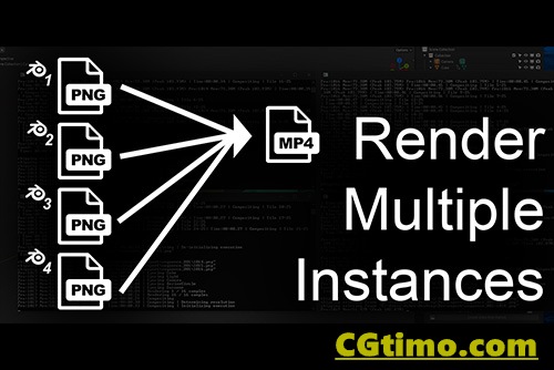 Blender插件-Render Multiple Instaces V1.0 多文件同时渲染插件