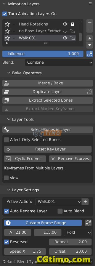 Blender插件-Animation Layers V2.1.2.1 图层动画控制管理插件 Blender插件 第2张