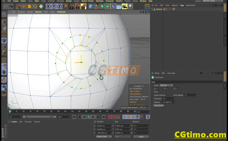 C4D插件-PolyCircle v1.6 挖洞打孔插件 汉化版 C4D相关 第5张