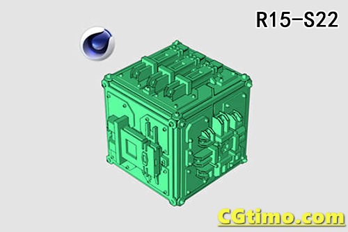 C4D插件-Poly Greeble 1.01 科技感多边形生成插件 汉化版 支持R15-S22