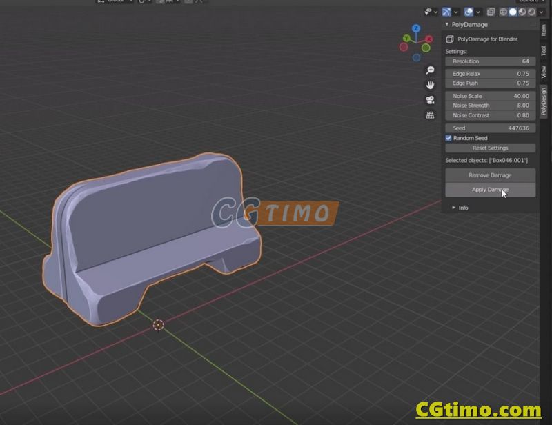 Blender插件-PolyDamage 模型添加细节损坏纹理效果插件 Blender插件 第5张