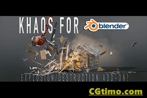 Blender插件-Khaos – Ultimate Explosion Destruction 火焰烟雾特效爆炸破碎特效插件